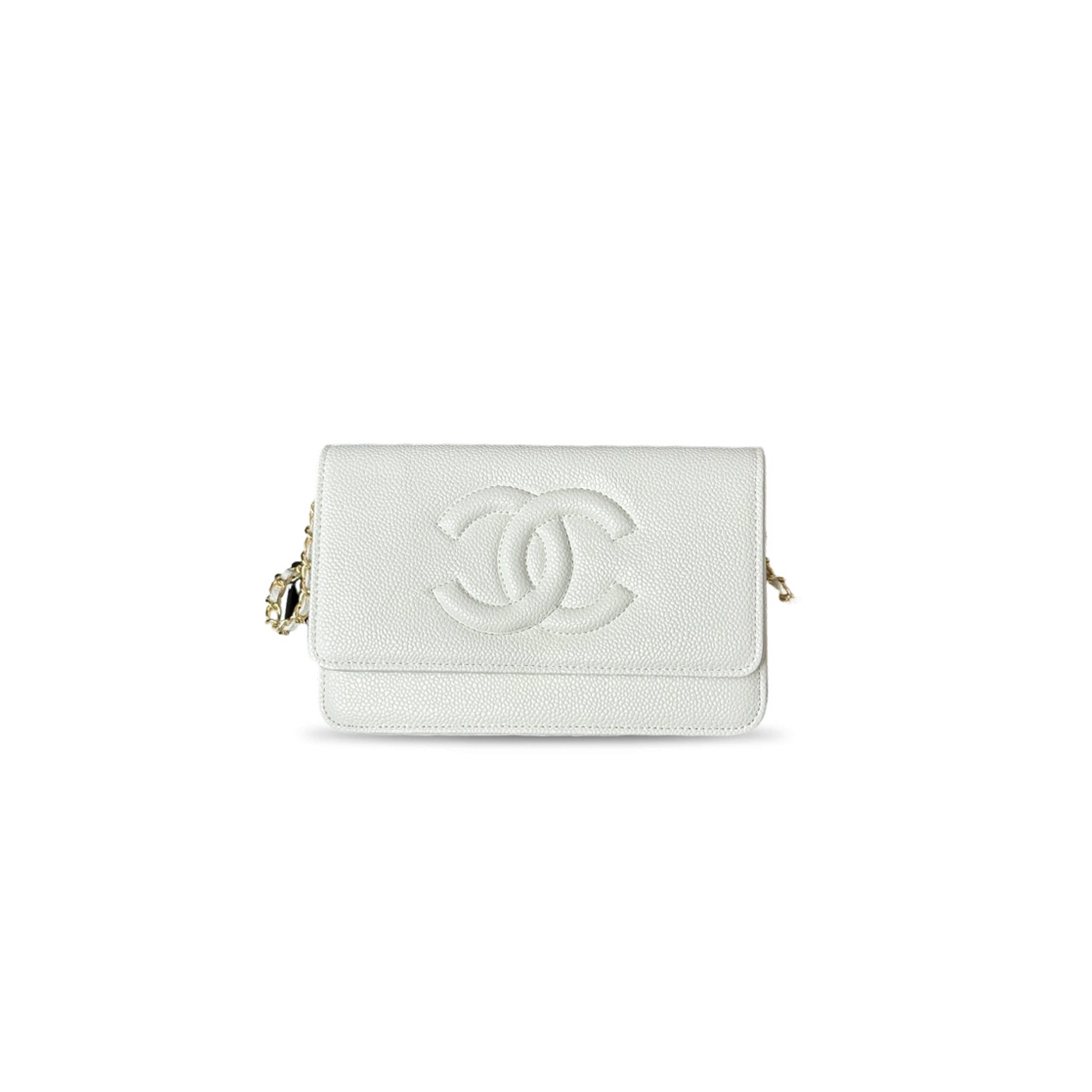 CHANEL CAVIAR TIMELESS CC WALLET ON CHAIN WOC (19*12.5*3.5cm)
